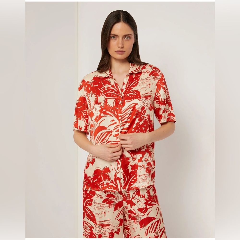 Onia Oversized Silk button-up Shirt